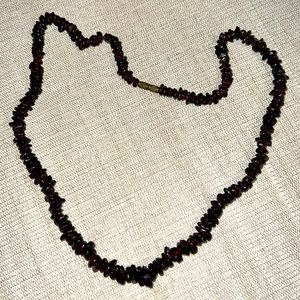 Garnet necklace 18 inches long